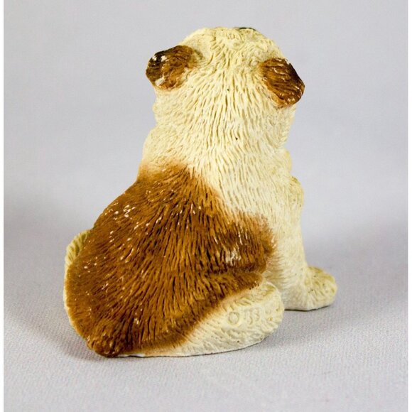 Stone Critters English Bulldog Puppy Sitting Miniature Figurine SCL-028 1993 - Picture 2 of 4